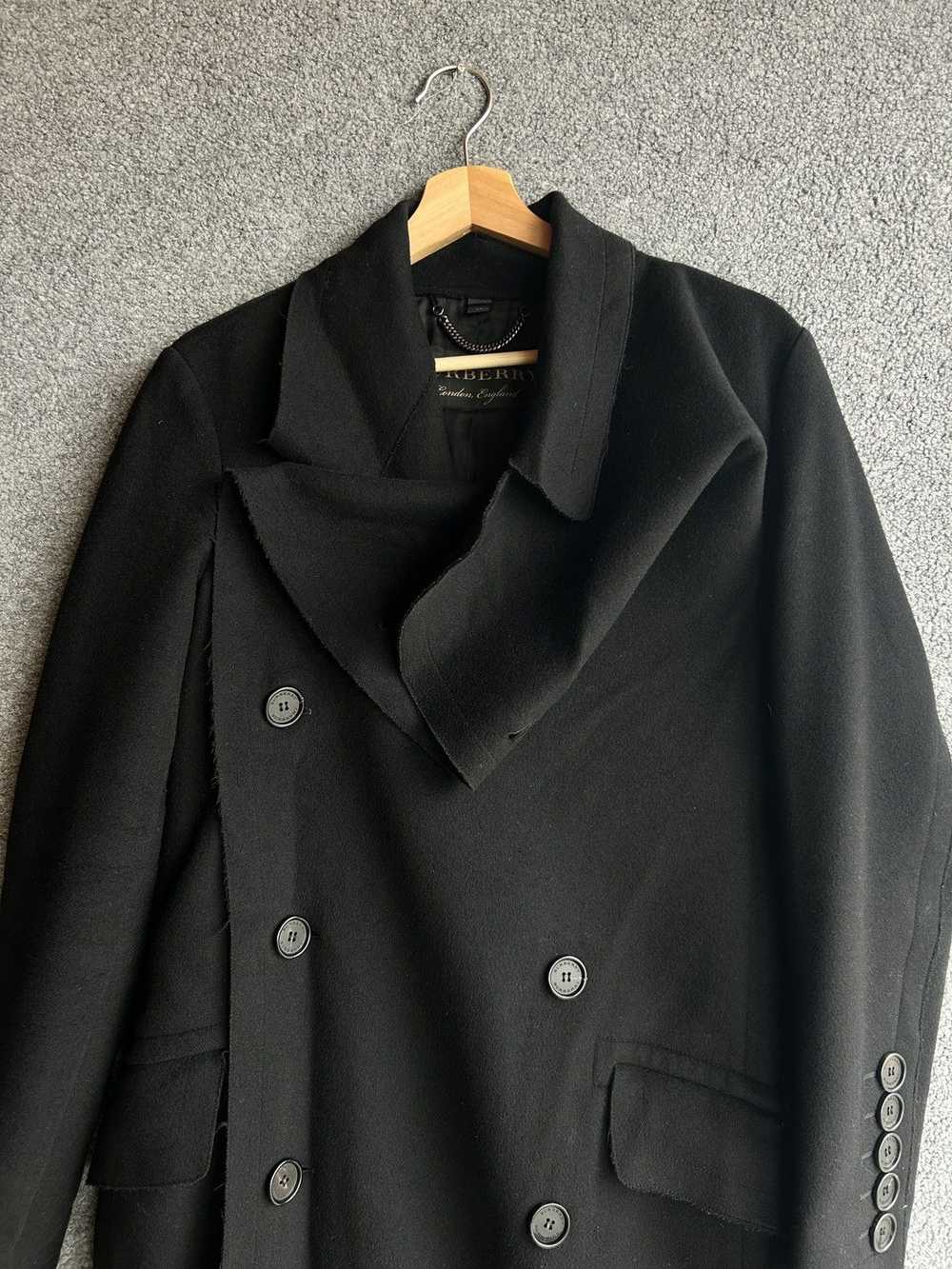 Burberry Burberry London England Wool Coat Black … - image 2