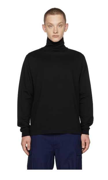 Beams Plus Black Ribbed Sweater Turtleneck