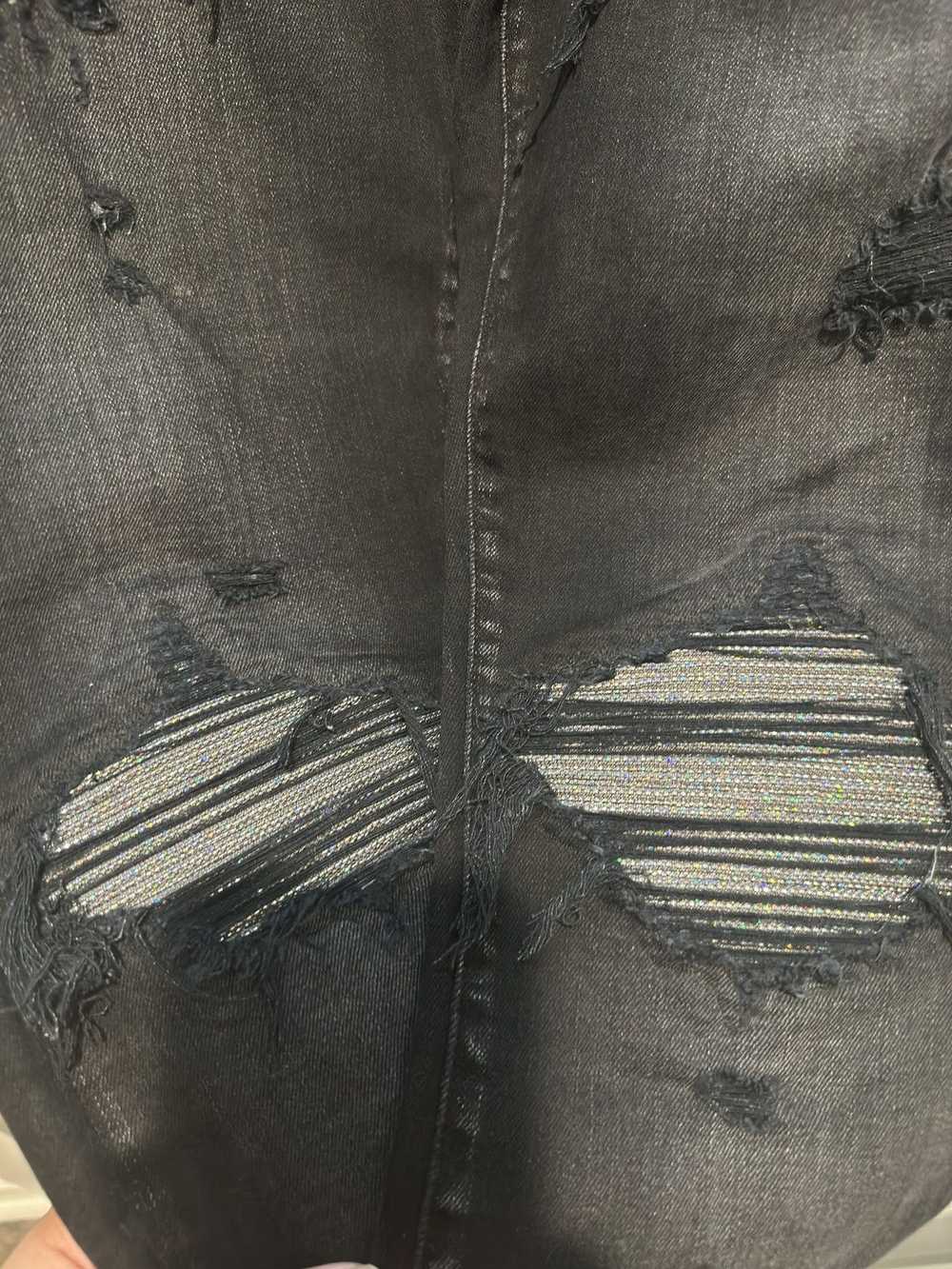 Amiri Glitter patch jeans - image 3