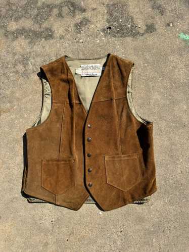 Schott × Vintage VTG Schott Rancher Brown Suede W… - image 1