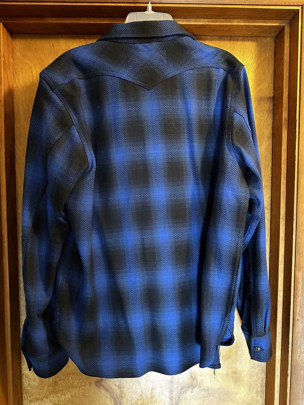 Rogue Territory Western Shirt - Blue HB Plaid - image 2