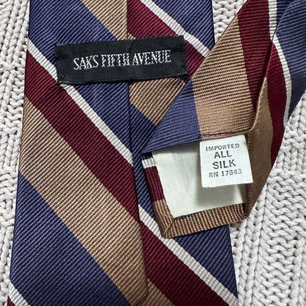 Saks Fifth Avenue Saks Fifth Avenue navy, gold, a… - image 4