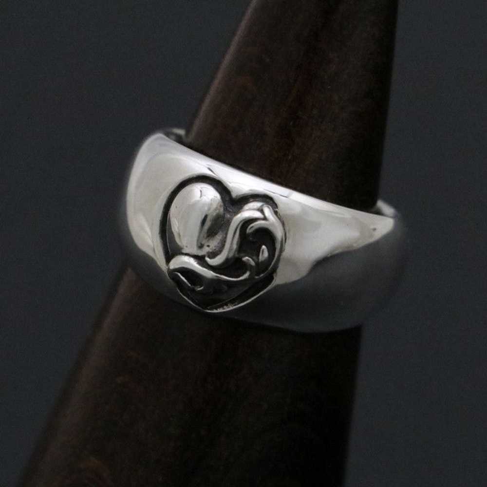 Chrome Hearts Chrome Hearts Heart in Band Ring - … - image 1