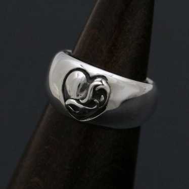 Chrome Hearts Chrome Hearts Heart in Band Ring - … - image 1