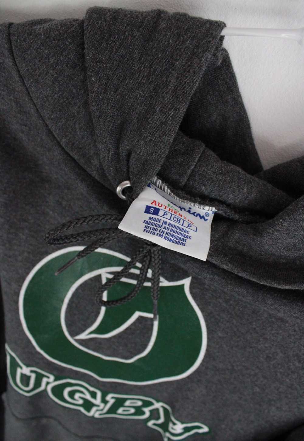 Vintage Champion ECO Rugby Grey Hoodie S - image 4