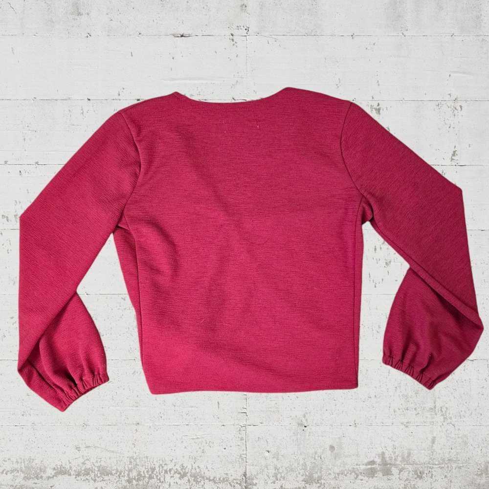 Madewell Madewell Cherry Red Cropped Womens Blous… - image 5