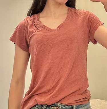 Sundry Sundry rose V-neck tshirt