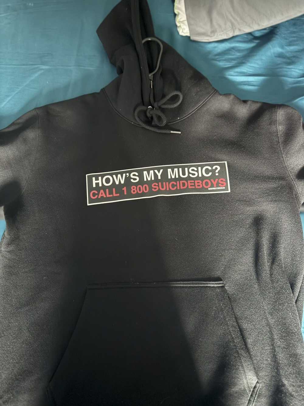 Pouya & $uicideboy$ Merch Grey 59 black hoodie - image 2