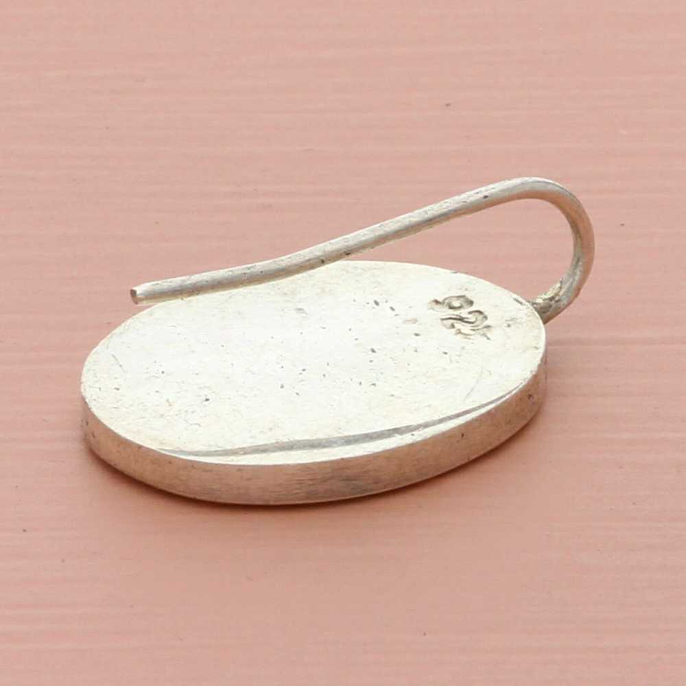 Sterling Silver sterling silver engravable oval d… - image 3