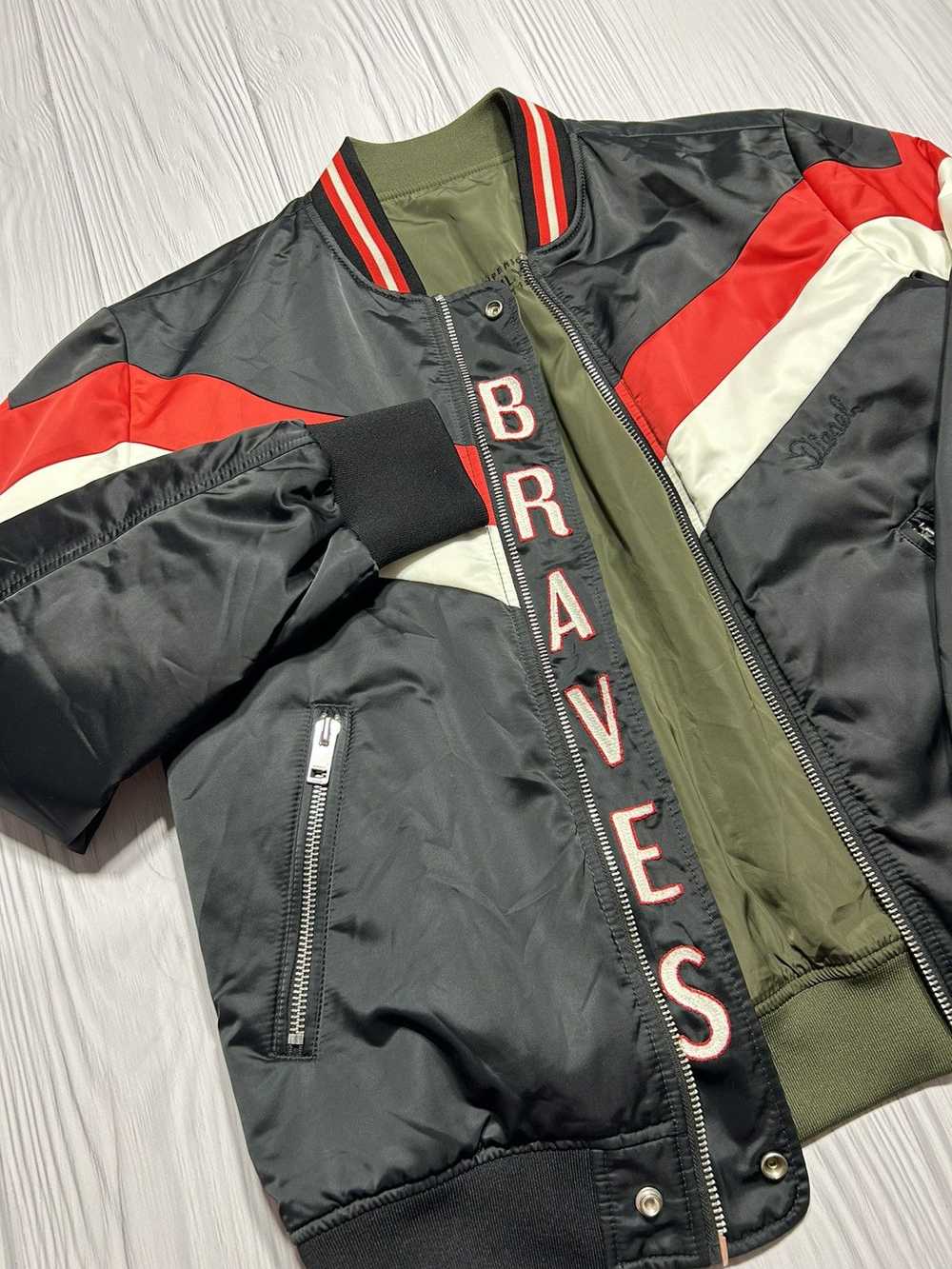 Diesel × Streetwear × Vintage DIESEL “BRAVES” Rev… - image 3