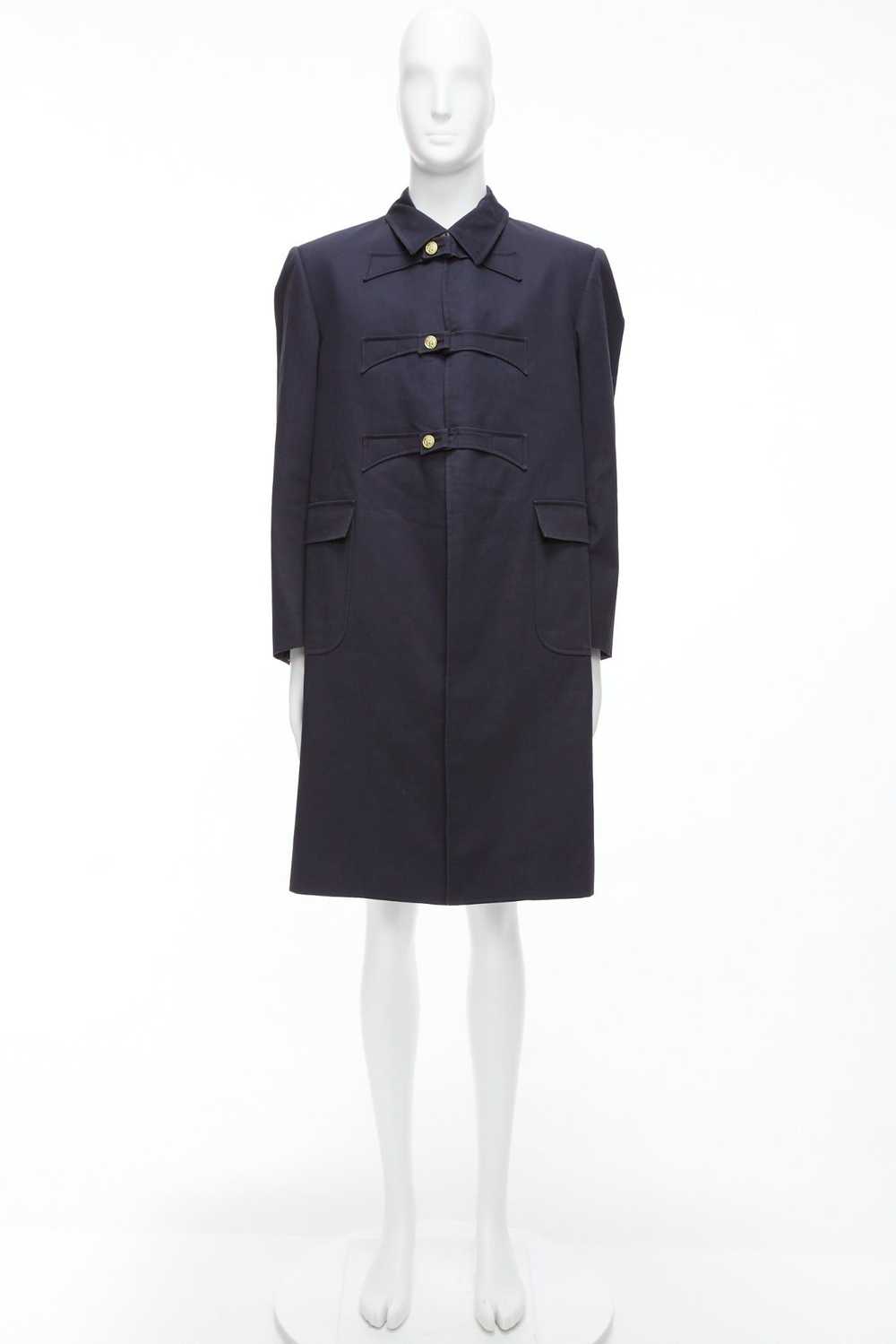 Thom Browne THOM BROWNE 2008 navy gold anchor but… - image 10