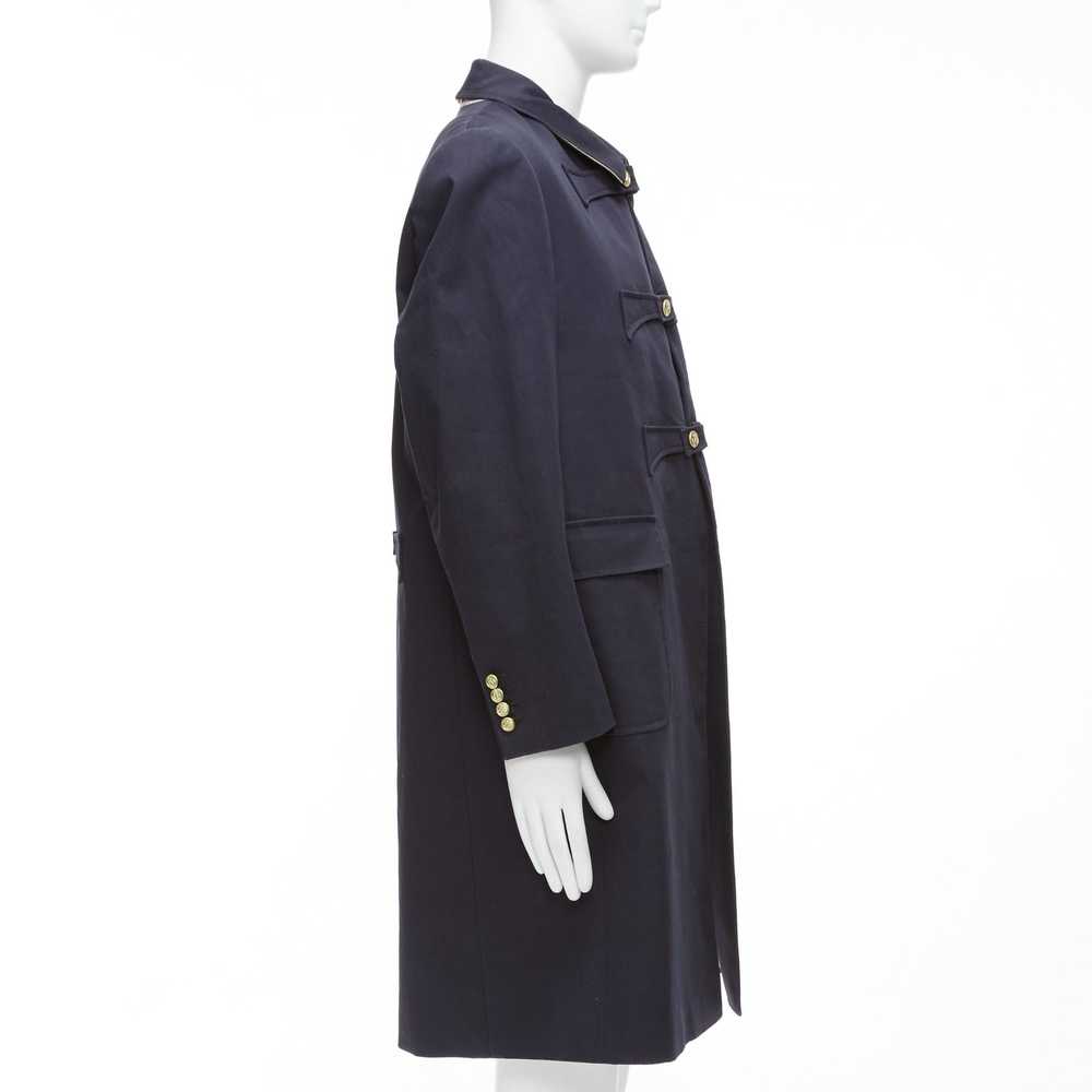 Thom Browne THOM BROWNE 2008 navy gold anchor but… - image 4