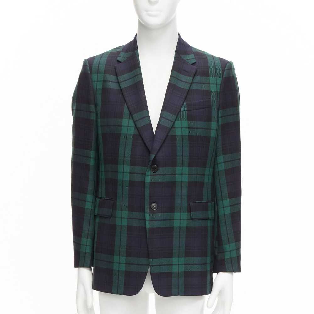 Valentino VALENTINO 100% virgin wool green blue c… - image 1