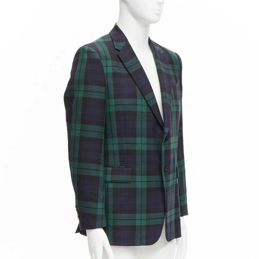 Valentino VALENTINO 100% virgin wool green blue c… - image 3