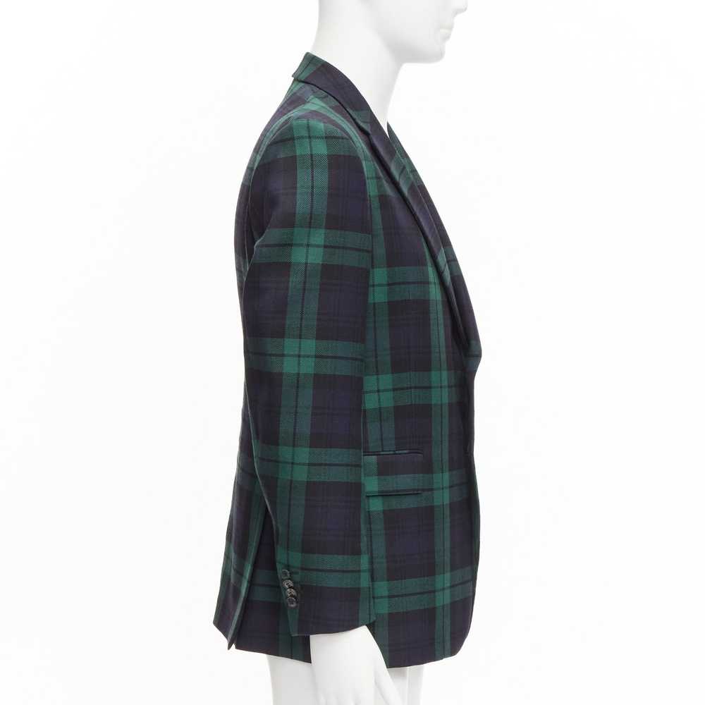 Valentino VALENTINO 100% virgin wool green blue c… - image 4