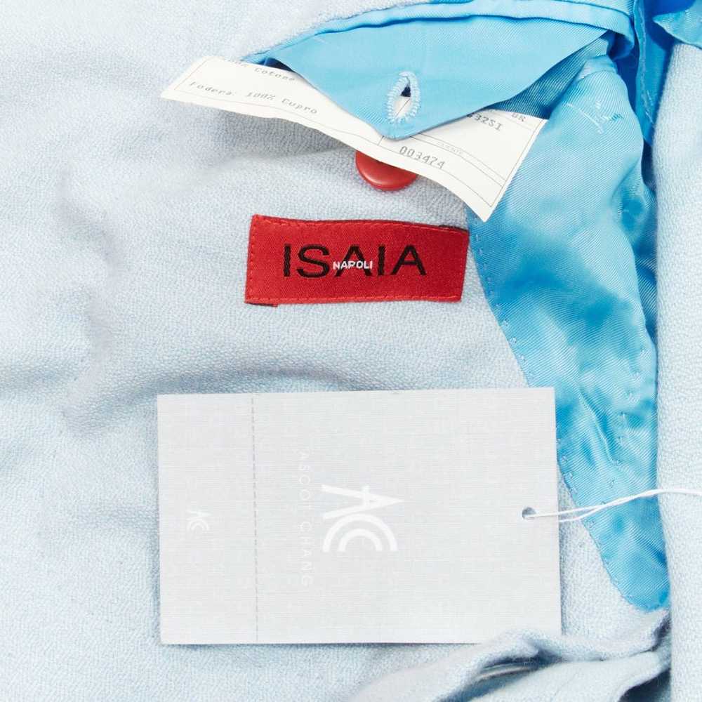 Isaia new ISAIA Dustin 100% cotton light blue top… - image 7