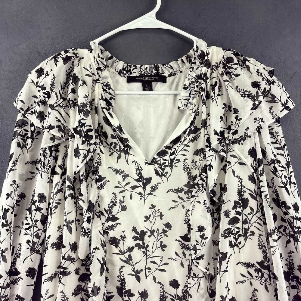 Generic Marc New York Blouse Size large Ruffle Sh… - image 8