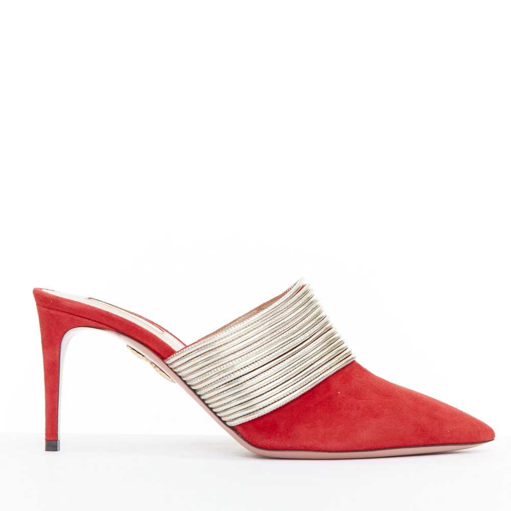 Aquazzura AQUAZZURA Rendez Vous red gold tone mul… - image 1