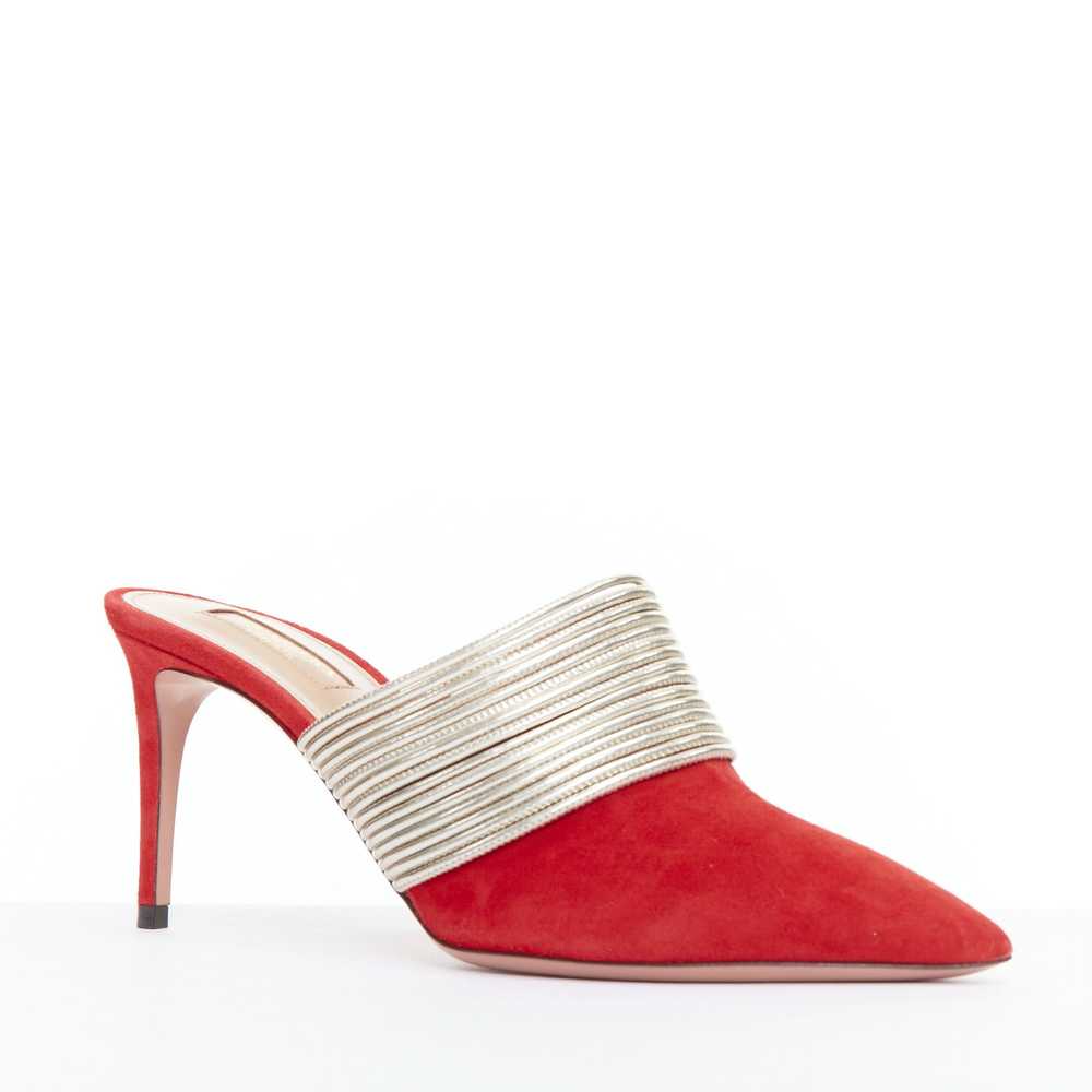 Aquazzura AQUAZZURA Rendez Vous red gold tone mul… - image 2