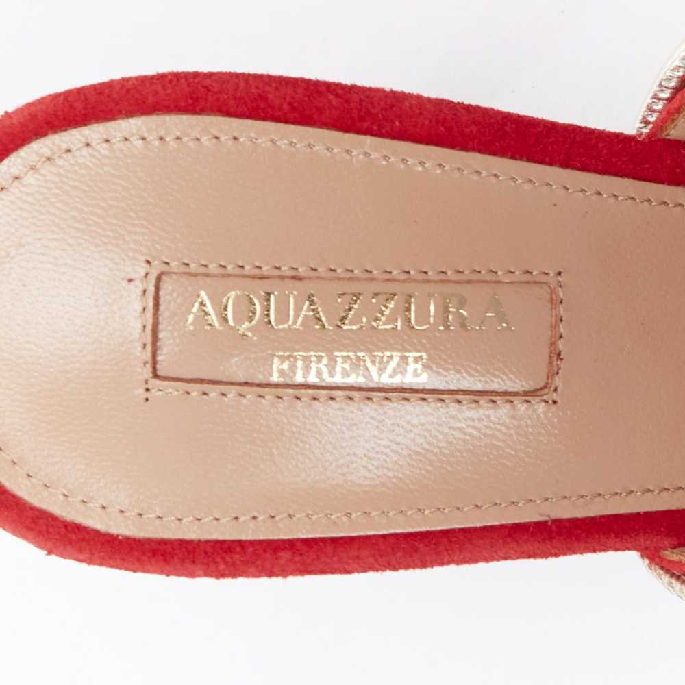 Aquazzura AQUAZZURA Rendez Vous red gold tone mul… - image 9