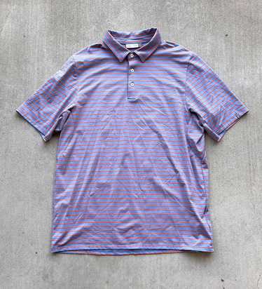 Kjus Kjus Shirt Mens 54 XL Polo Purple White Golf 