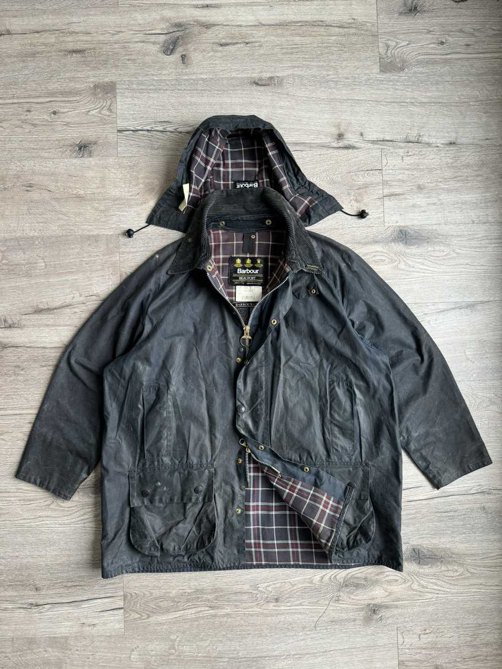 Barbour × Vintage × Waxed Barbour Beaufort Waxed … - image 1