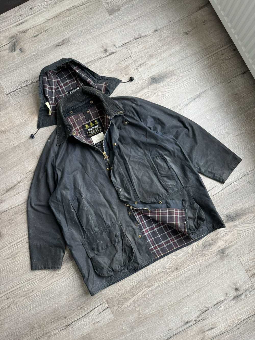 Barbour × Vintage × Waxed Barbour Beaufort Waxed … - image 2