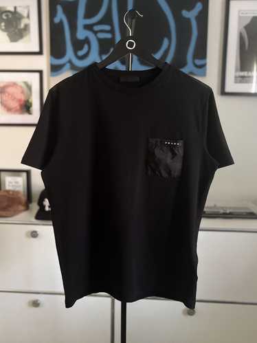 Prada PRADA NYLON LOGO TEE - image 1