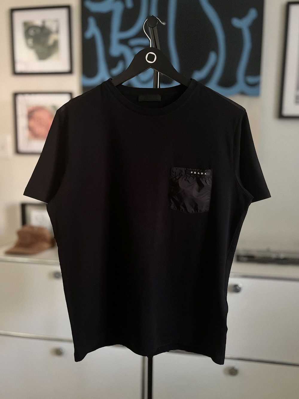 Prada PRADA NYLON LOGO TEE - image 2