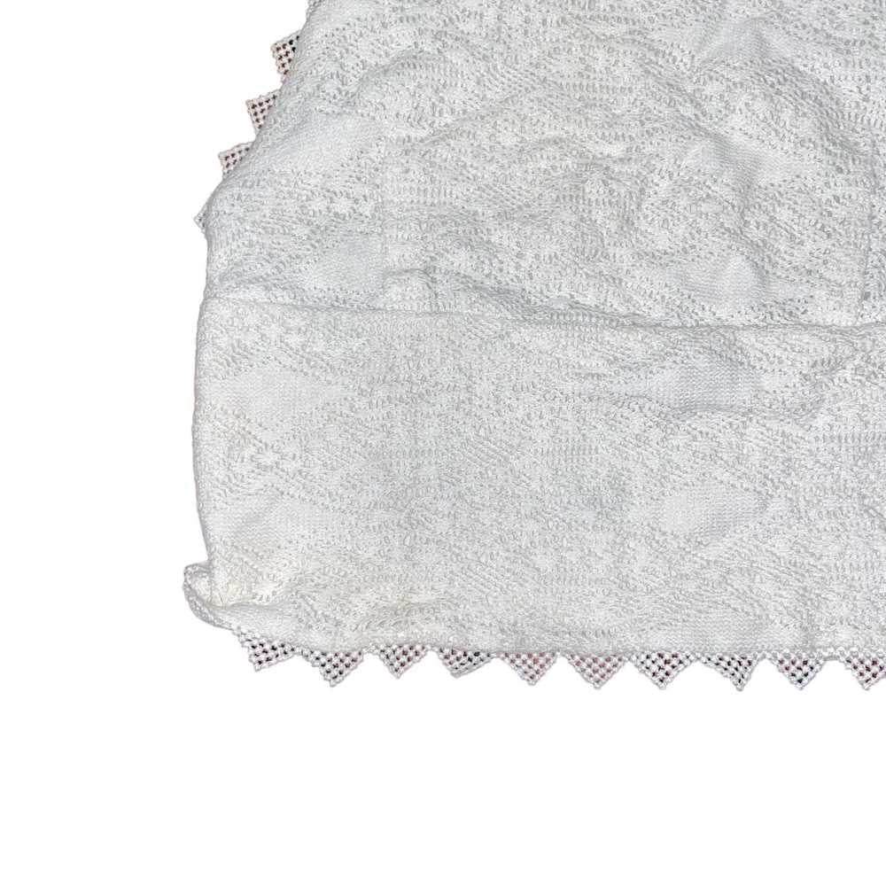 Topshop Topshop White Lace Sleeveless High Neck O… - image 4