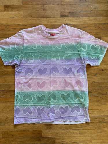 Supreme Supreme Hearts Dyed Pink T-shirt Large