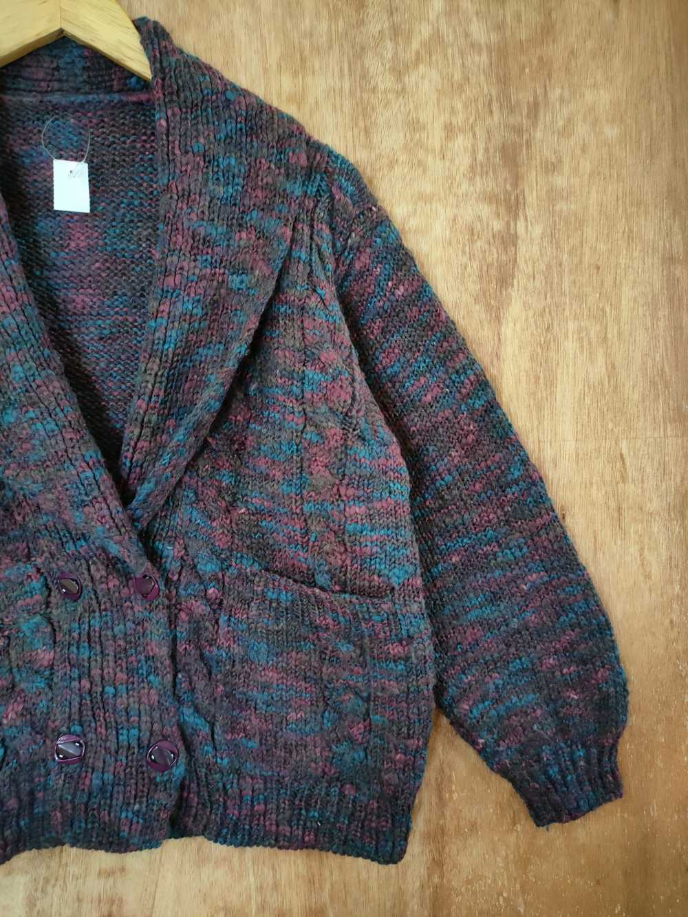 Aran Isles Knitwear × Cardigan × Handmade Japan H… - image 3