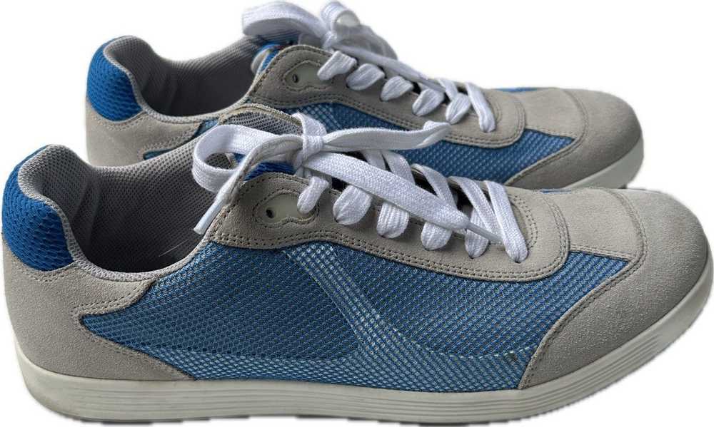 Prada Suede Prada Low Tops with Blue Mesh - image 1