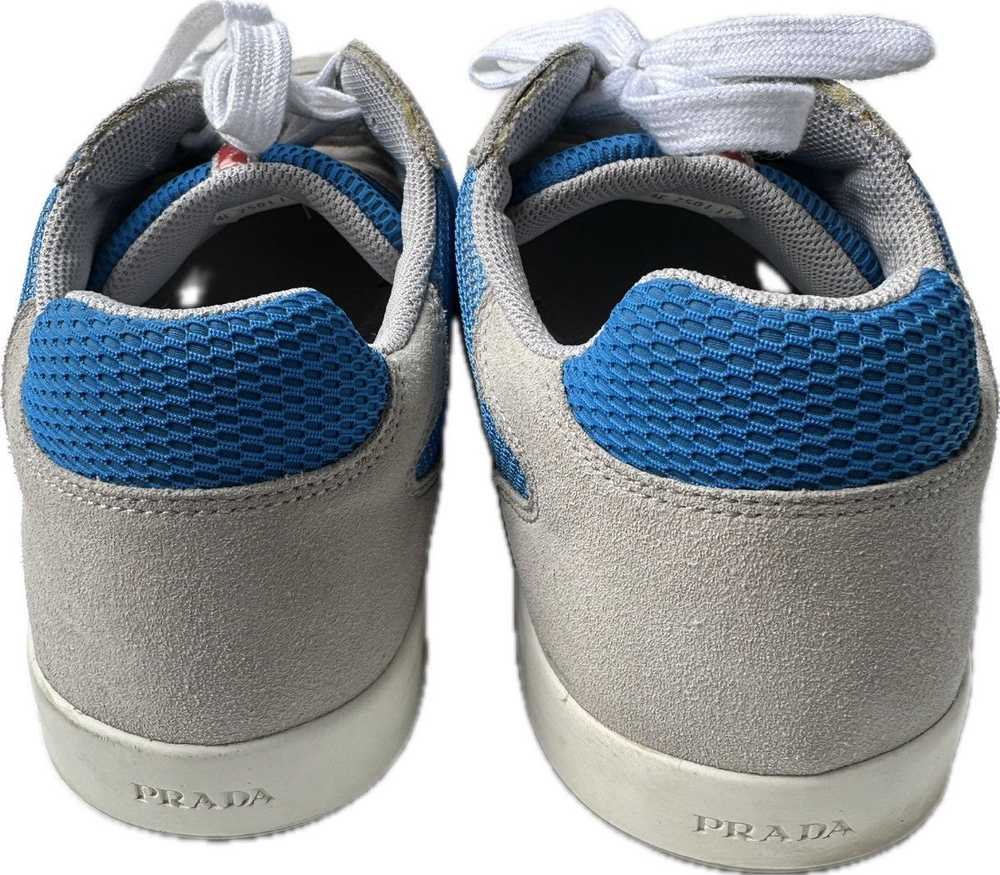 Prada Suede Prada Low Tops with Blue Mesh - image 5