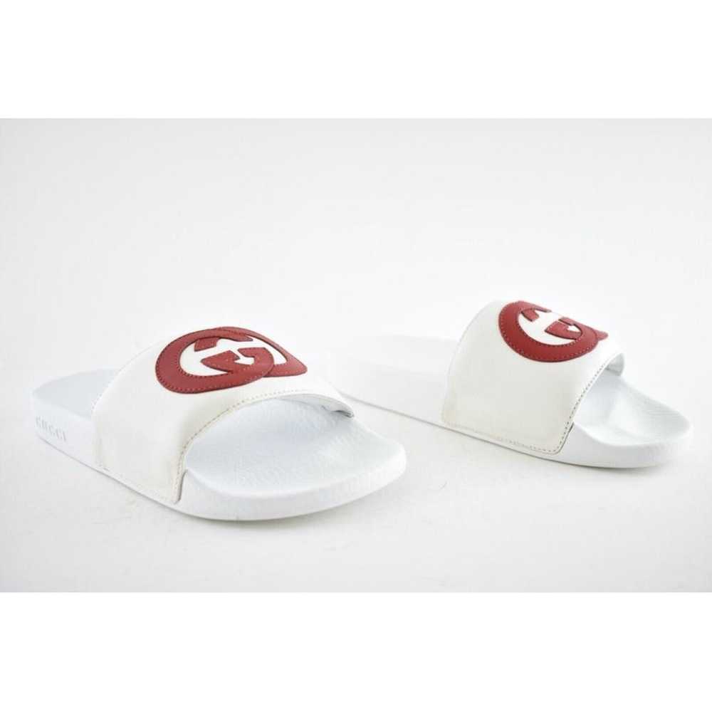 Gucci Leather flip flops - image 2