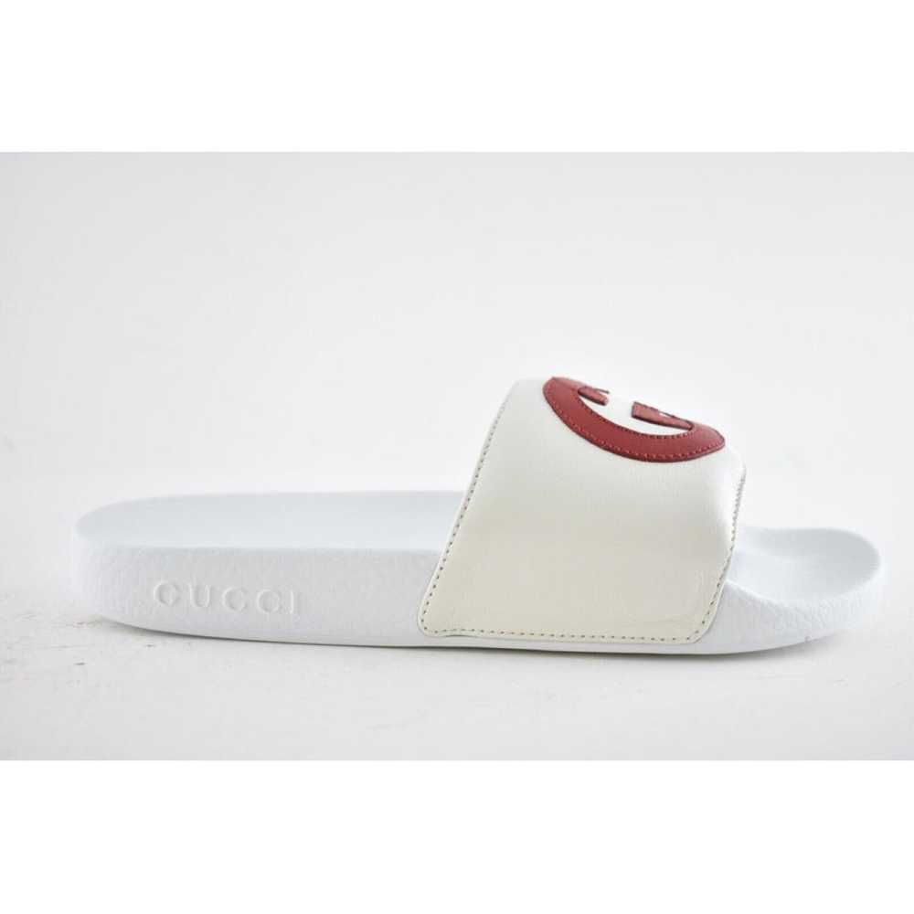 Gucci Leather flip flops - image 4