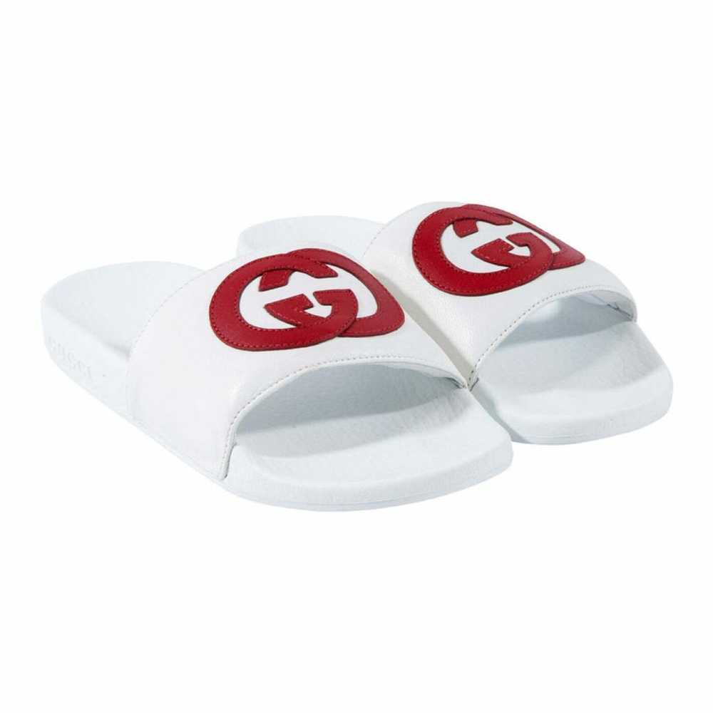 Gucci Leather flip flops - image 5