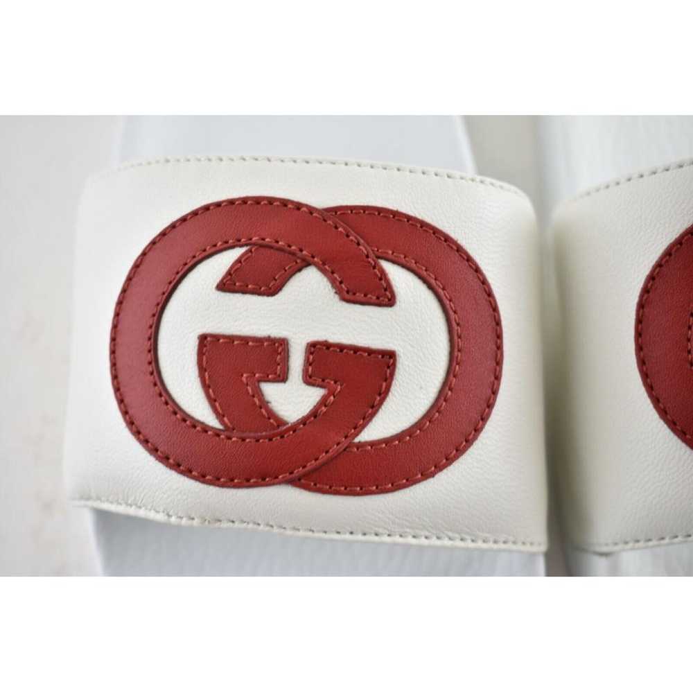 Gucci Leather flip flops - image 7