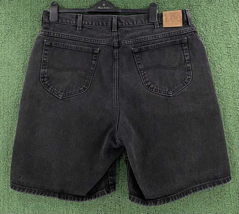 Lee Vintage 90’s Lee Denim Jean Black Shorts Jort… - image 4