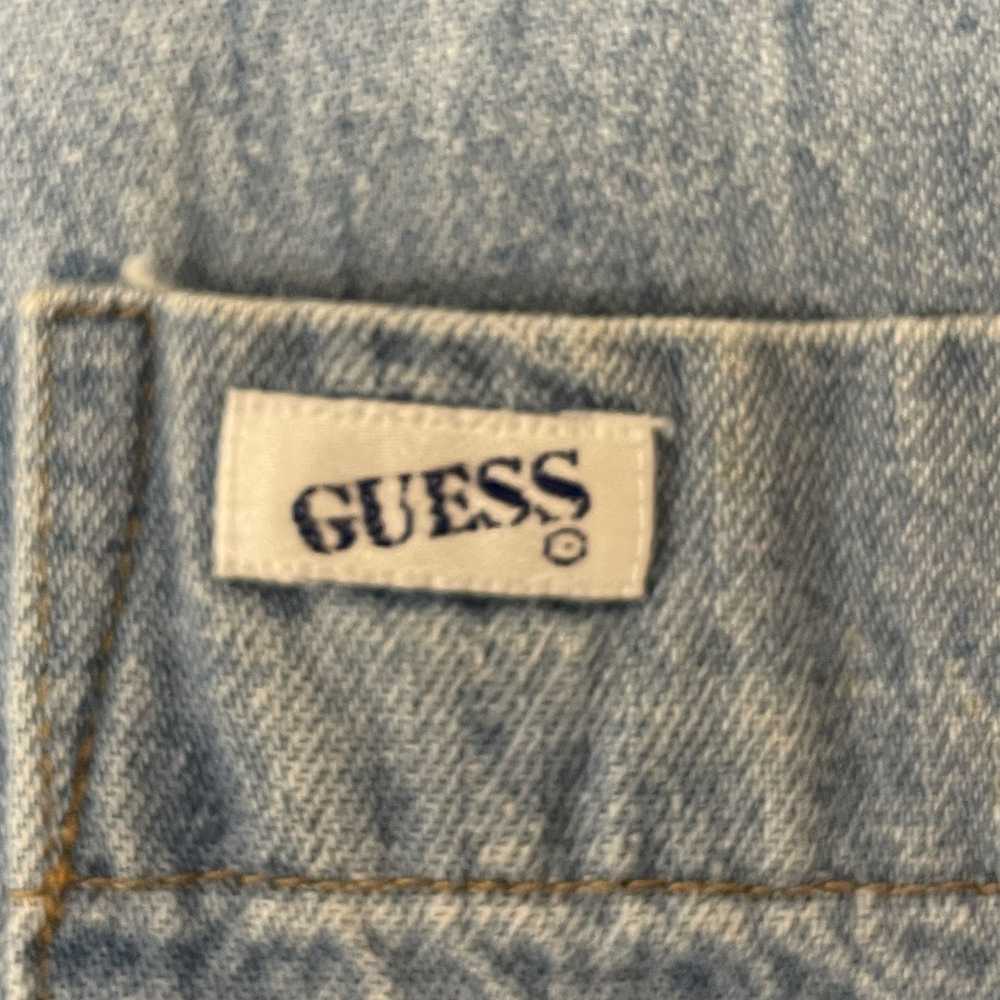 Guess Vtg Georges Marciano Blue Jean Btn Up Stree… - image 4