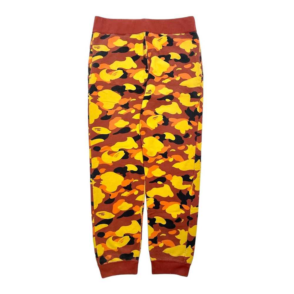 Bape Ultimate 1st Camo Slim Sweatpants Orange - image 1