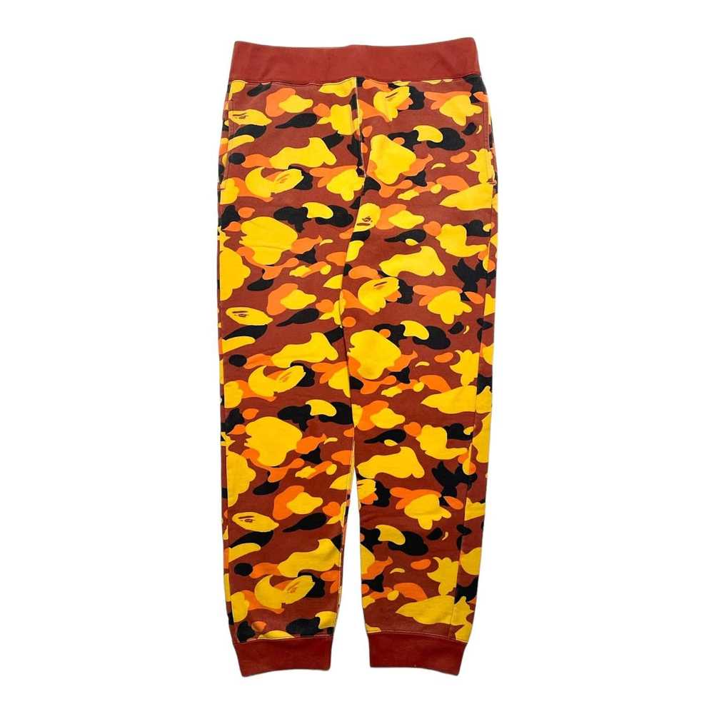 Bape Ultimate 1st Camo Slim Sweatpants Orange - image 2