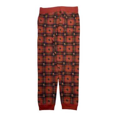 Bape Undefeated Check Slim Sweatpants Red - image 1