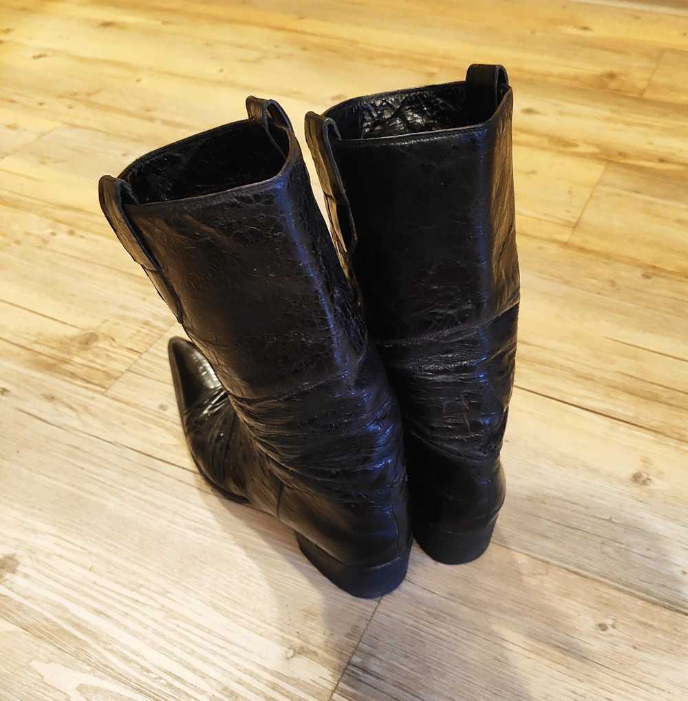 Gianni Barbato Deconstructed coated leather boots… - image 4