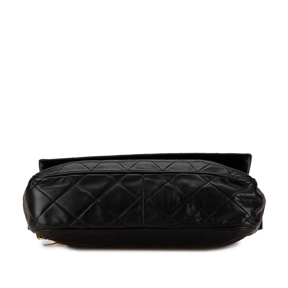 Black Chanel CC Quilted Lambskin Tassel Crossbody - image 3