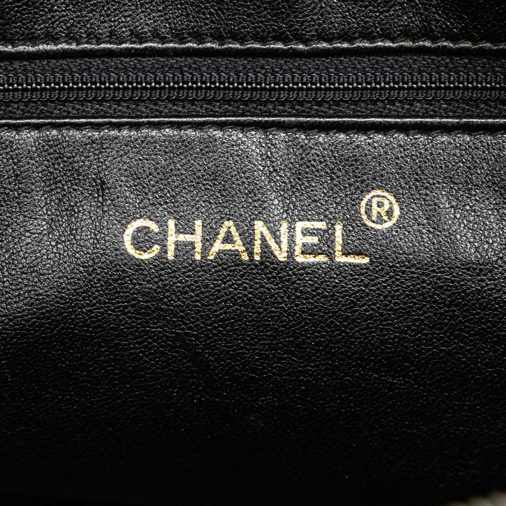 Black Chanel CC Quilted Lambskin Tassel Crossbody - image 5