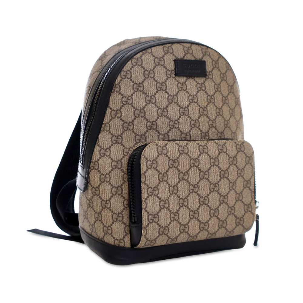 Brown Gucci Small GG Supreme Eden Day Backpack - image 2