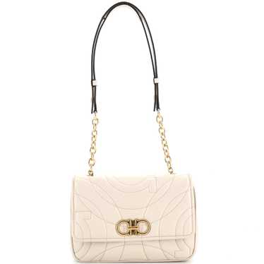 Salvatore Ferragamo Gancini Turnlock Flap Bag Ganc