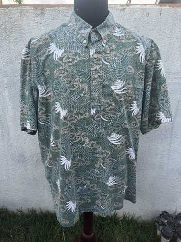 Reyn Spooner Reyn Spooner Hawaiian Print Green 3/… - image 1