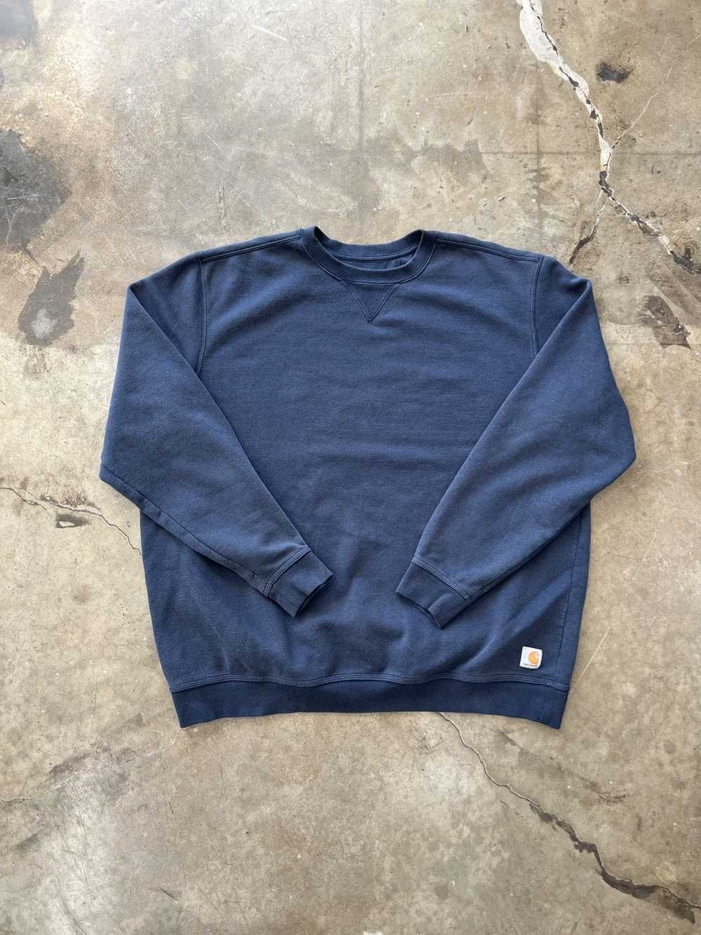 Carhartt Carhartt Blank Navy Crewneck Sz. XXL - image 2